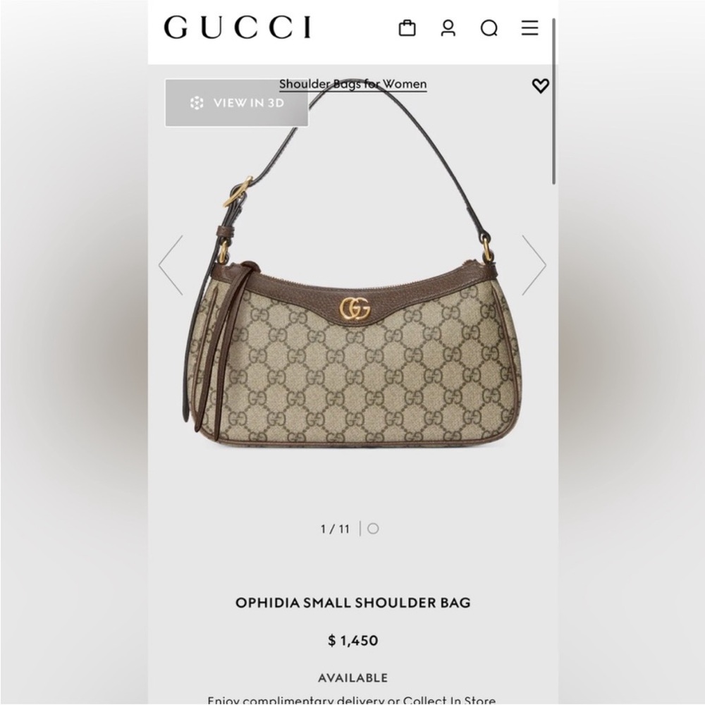 Gucci Ophidia Small Shoulder Bag GG - Picture 5 of 5